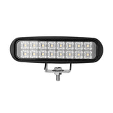 LED Machine Work Light|6''16W|PC Lens|Wide Flood|12V 24V DC